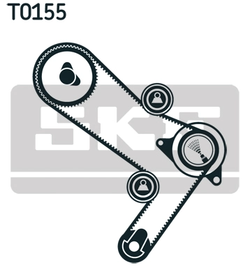 Комплект ремня грм SKF VKMA 02386
