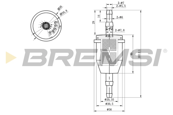 Топливный фильтр BREMSI FE0034