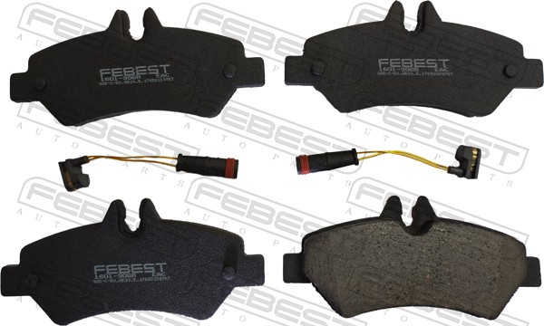 Комплект тормозных колодок дисковый тормоз FEBEST 1601-906R