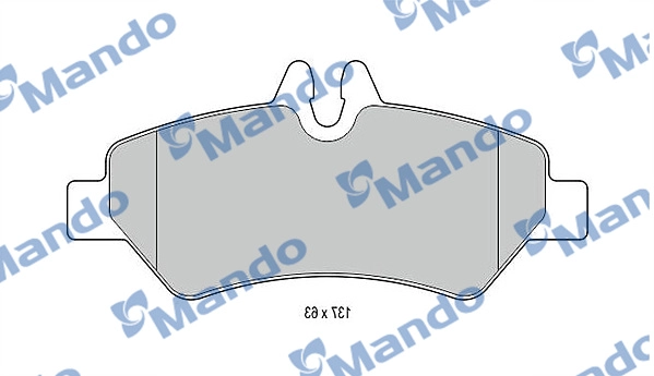 Комплект тормозных колодок дисковый тормоз MANDO MBF015032