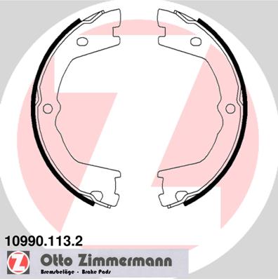 Комплект тормозных колодок стояночная тормозная система ZIMMERMANN 10990.113.2