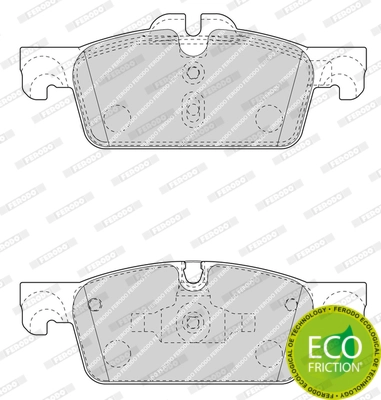 Комплект тормозных колодок дисковый тормоз premier eco friction FERODO FDB4405