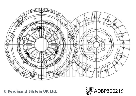 Комплект сцепления BLUE PRINT ADBP300219
