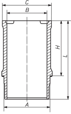 Гильза цилиндра MAHLE/KNECHT 039 WN 15 00