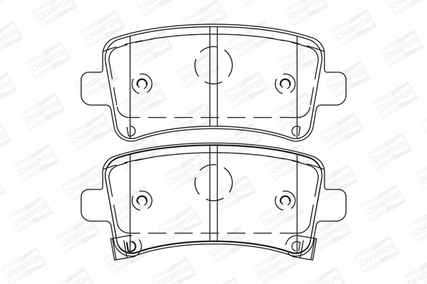 Комплект тормозных колодок дисковый тормоз CHAMPION 573313CH