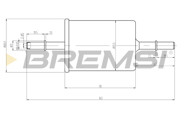 Топливный фильтр BREMSI FE0062