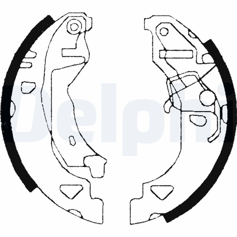 Комплект тормозных колодок DELPHI LS1682