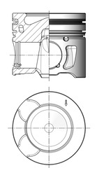 Поршень KOLBENSCHMIDT 41704600