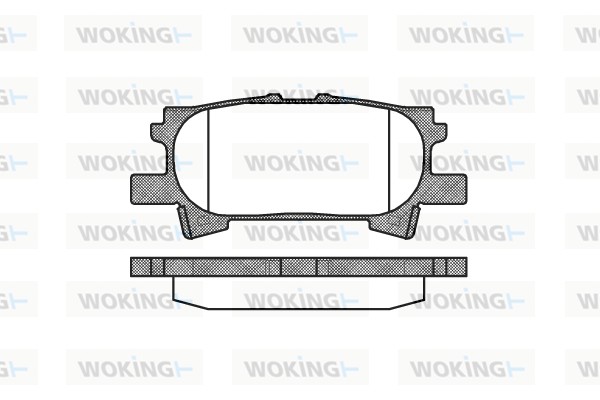 Комплект тормозных колодок дисковый тормоз WOKING P11403.00