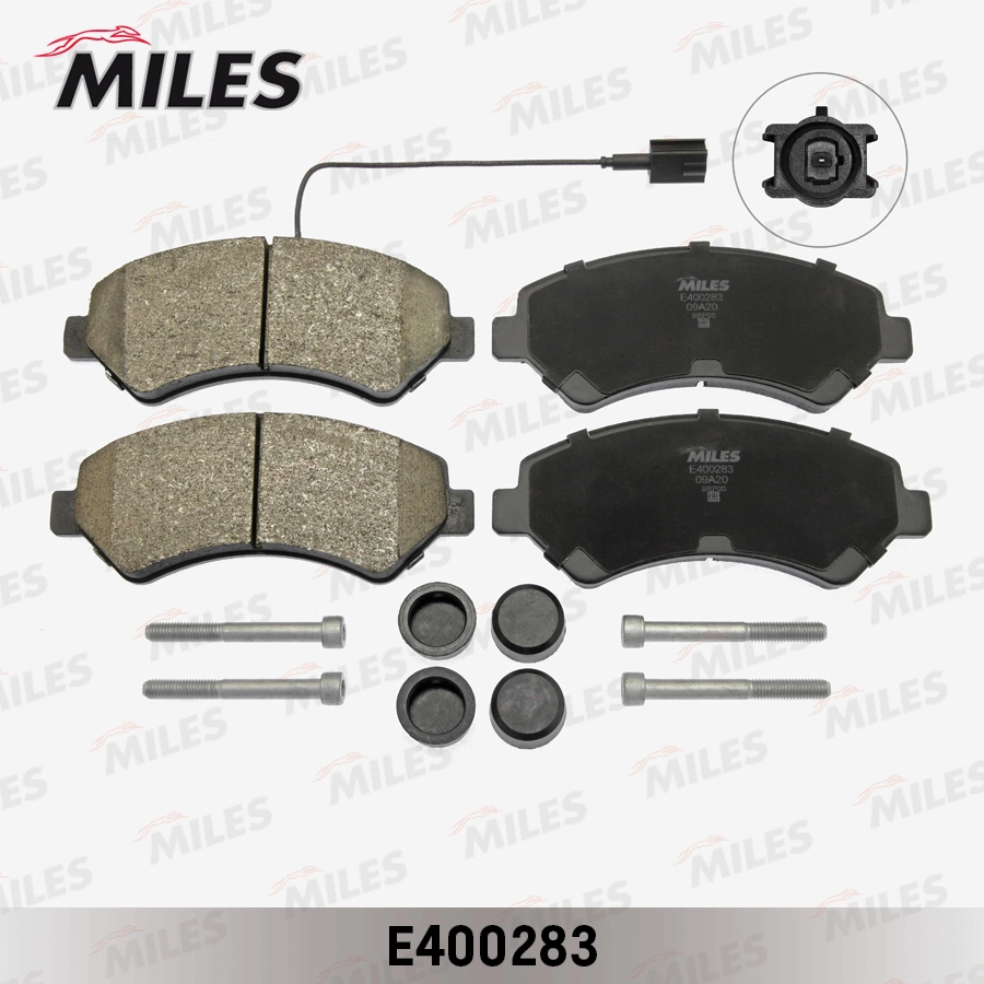 Комплект тормозных колодок дисковый тормоз MILES E400283