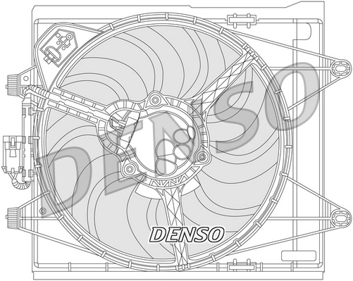 Вентилятор охлаждение двигателя DENSO DER09051