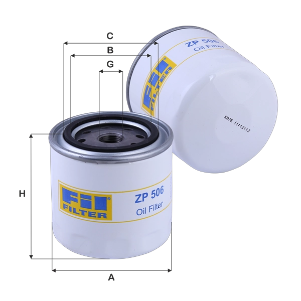 Масляный фильтр FIL FILTER ZP 506