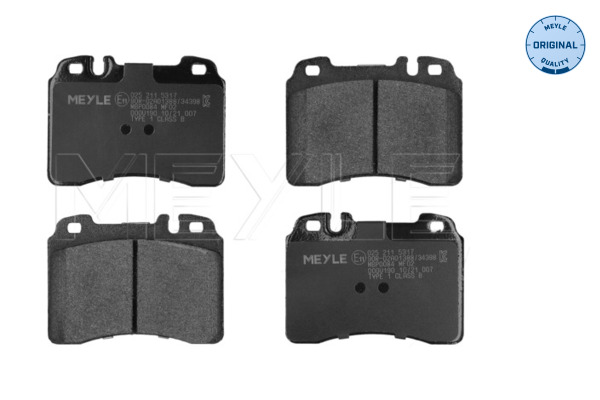 Комплект тормозных колодок дисковый тормоз meyle-original true to oe. MEYLE 025 211 5317