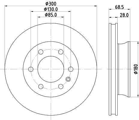 Тормозной диск pro HELLA/BEHR/PAGID 8DD 355 131-891