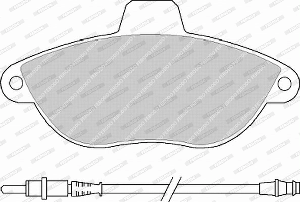 Комплект тормозных колодок дисковый тормоз premier eco friction FERODO FVR1002