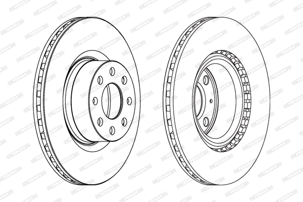 Тормозной диск premier FERODO DDF1298C