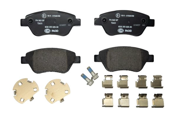 Комплект тормозных колодок дисковый тормоз HELLA/BEHR/PAGID 8DB 355 025-301