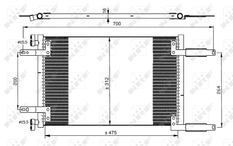 Конденсатор кондиционер easy fit NRF 35493