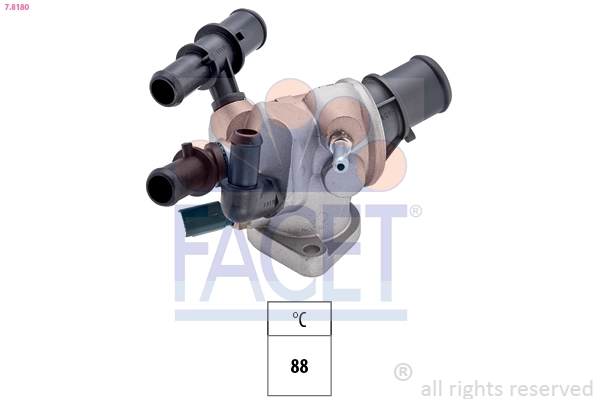 Термостат охлаждающая жидкость made in italy - oe equivalent FACET 7.8180