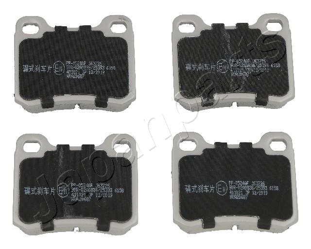 Комплект тормозных колодок дисковый тормоз JAPANPARTS PP-0524AF