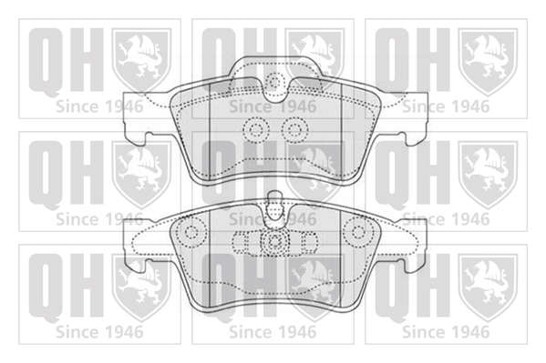 Комплект тормозных колодок дисковый тормоз QUINTON HAZELL BP1525