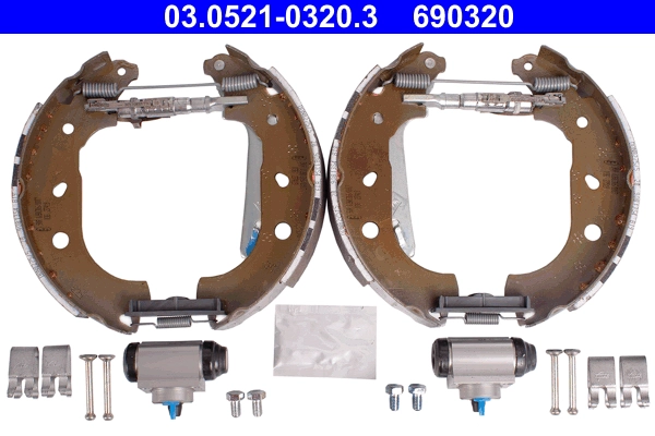 Комплект тормозных колодок original ate topkit ATE 03.0521-0320.3