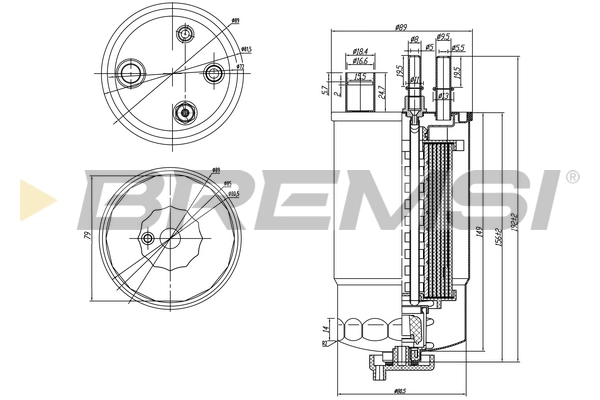 Топливный фильтр BREMSI FE0050