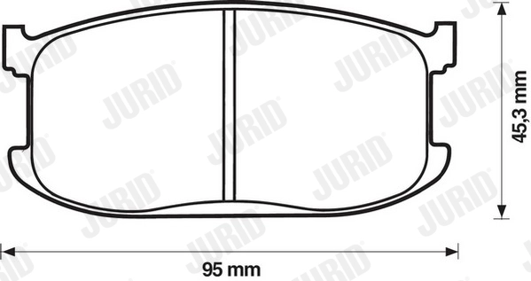 Комплект тормозных колодок дисковый тормоз JURID 572149J