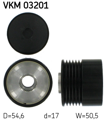 Механизм свободного хода генератора SKF VKM 03201