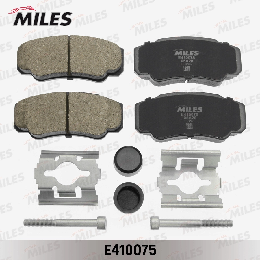 Комплект тормозных колодок дисковый тормоз MILES E410075