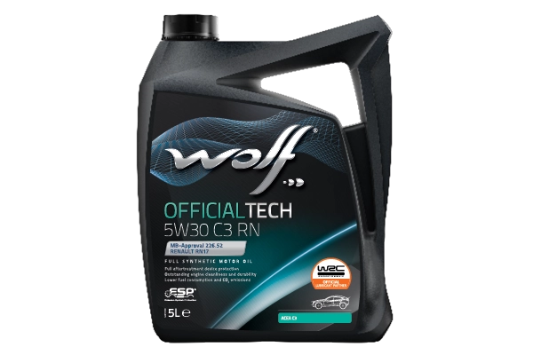 Моторное масло wolf officialtech 5w30 c3 rn WOLF 1043876