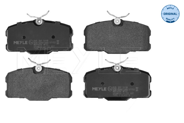 Комплект тормозных колодок дисковый тормоз meyle-original true to oe. MEYLE 025 207 5118