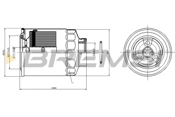 Топливный фильтр BREMSI FE0823