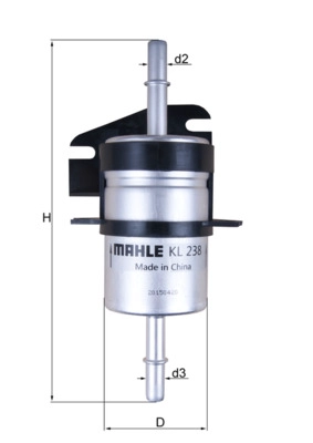 Топливный фильтр MAHLE/KNECHT KL 238
