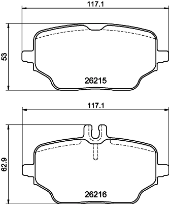 Комплект тормозных колодок дисковый тормоз HELLA/BEHR/PAGID 8DB 355 040-331