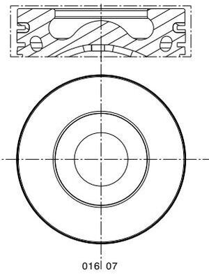 Поршень MAHLE/KNECHT 016 07 01