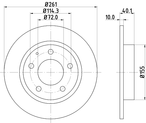 Тормозной диск HELLA/BEHR/PAGID 8DD 355 103-231