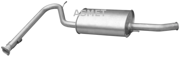 Глушитель выхлопных газов конечный ASMET 09.077