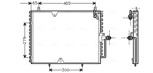 Конденсатор кондиционер AVA QUALITY COOLING MS5170
