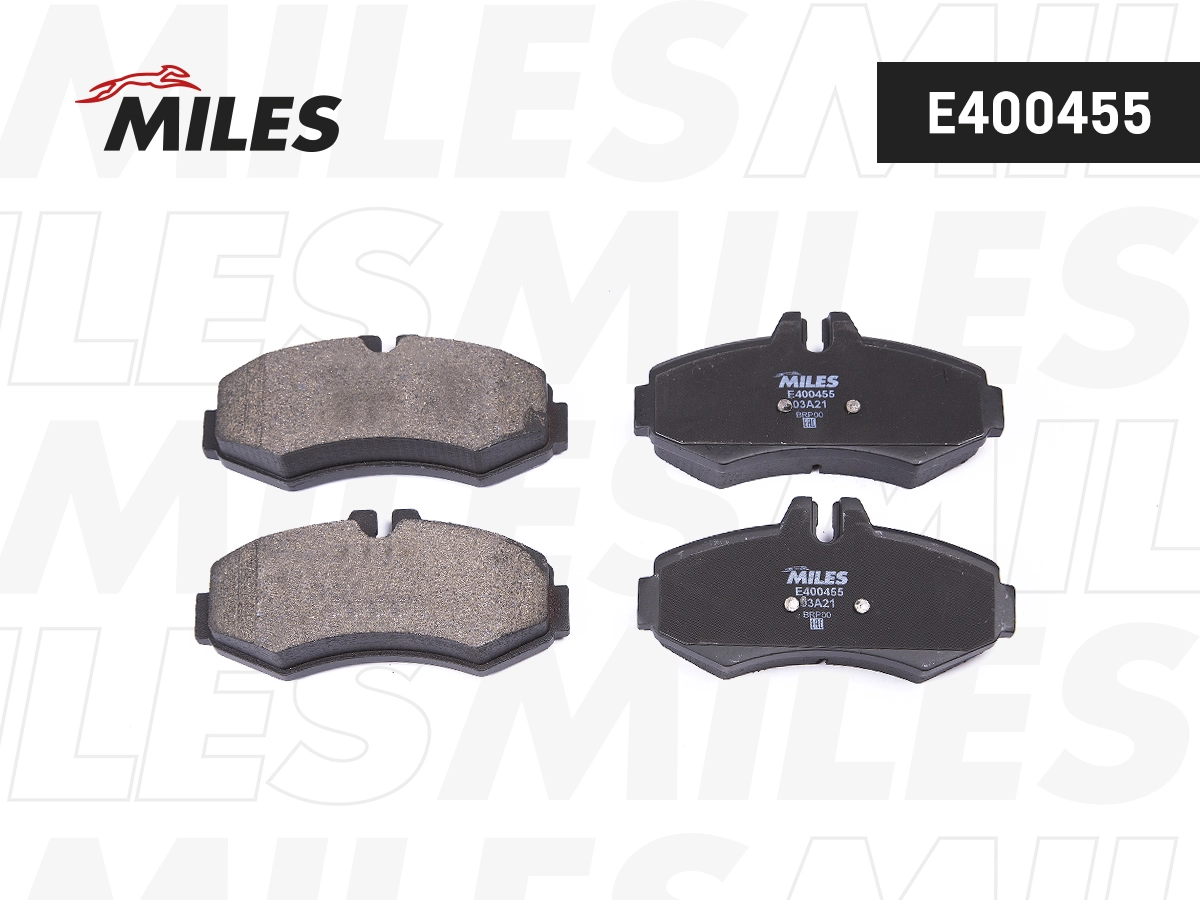 Комплект тормозных колодок дисковый тормоз MILES E400455