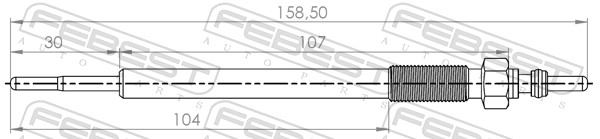 Свеча накаливания FEBEST 05642-004
