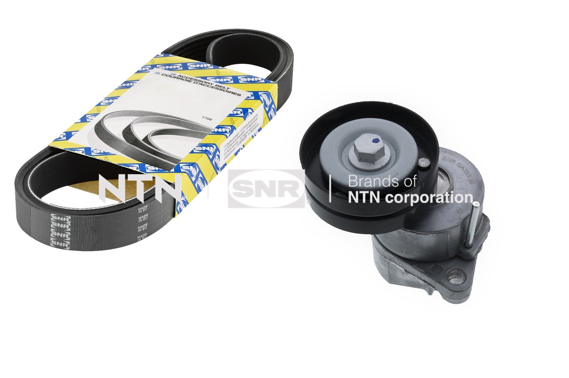 Поликлиновой ременный комплект SNR KA853.26