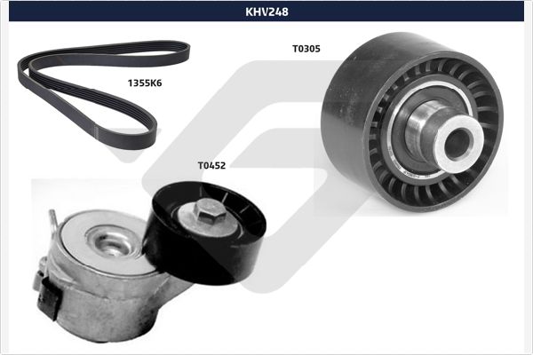 Поликлиновой ременный комплект HUTCHINSON KHV 248