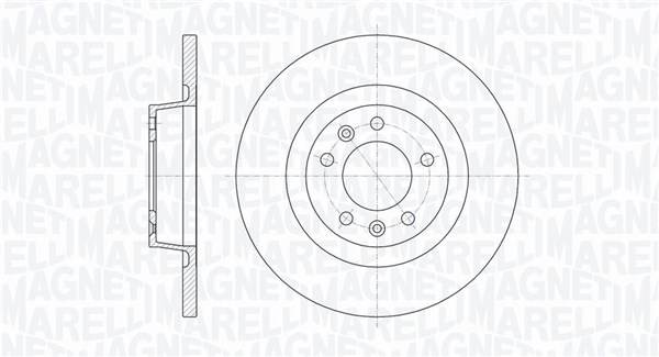 Тормозной диск MAGNETI MARELLI 361302040105