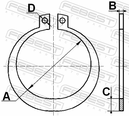 Монтажный комплект сильфон приводного вала FEBEST CC-4-34X2-PCS5