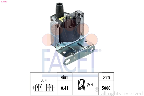 Катушка зажигания made in italy - oe equivalent FACET 9.6040