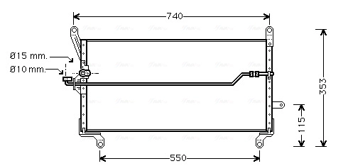 Конденсатор кондиционер AVA QUALITY COOLING FT5179