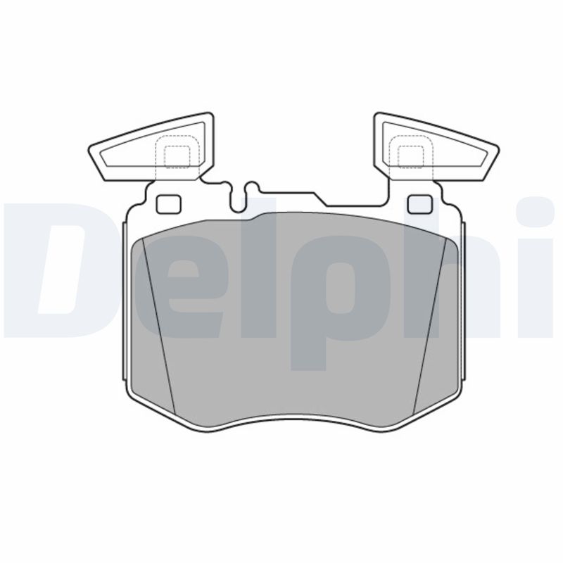Комплект тормозных колодок дисковый тормоз DELPHI LP3642