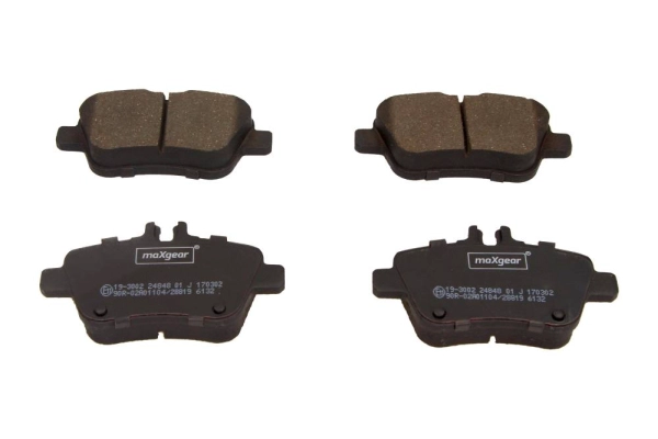Комплект тормозных колодок дисковый тормоз MAXGEAR 19-3002