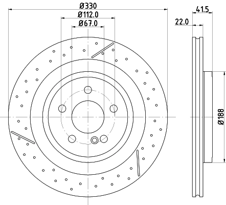 Тормозной диск pro high carbon HELLA/BEHR/PAGID 8DD 355 126-441